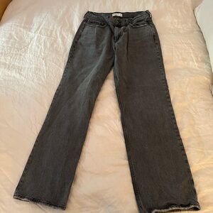Low rise baggy jeans